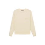 Толстовка Fear of God Essentials FW22 Crewneck Egg Shell Logo, FOG-FW22-099