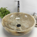 Раковина из оникса Bowl Grey Medium TinLip BO-61042 45*45*15