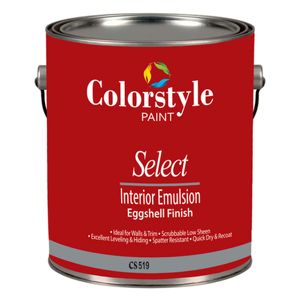 CS519. COLORSTYLE INTERIOR EMULSION EGGSHELL FINISH. Интерьерная краска, антивандальная с высоким износом. Эффект яичной скорлупы.