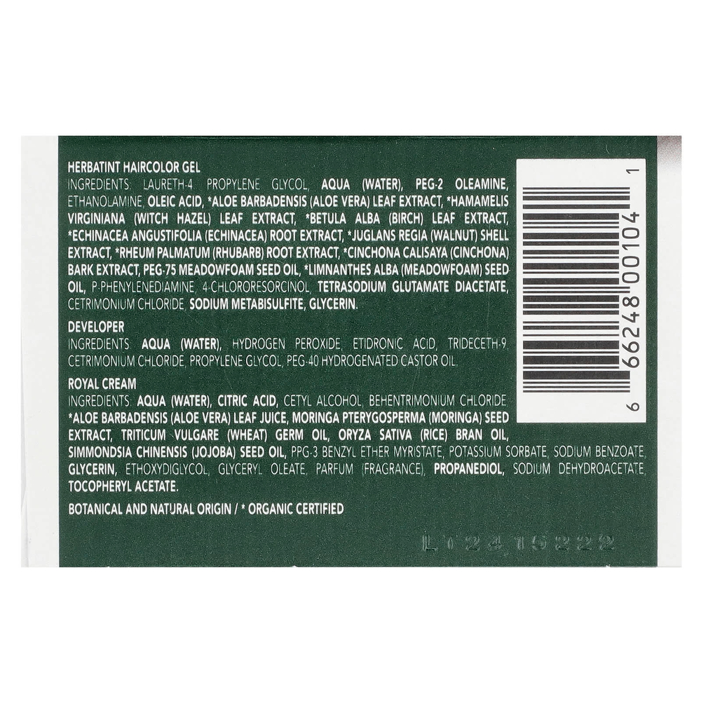 Herbatint, Перманентная краска-гель для волос, 5N, светлый каштан, 4,56 жидкой унции (135 мл)