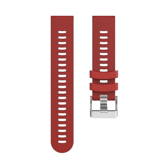 Ремешок Premium 20 мм силиконовый для Garmin Forerunner 55/245/645, Venu, Venu Sq, Venu 2 Plus, Vivoactive 3, Vivomove быстросъемный (Красный)