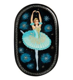 Народные промыслы ШК-30/ 96-C Шкатулка «Балерина» исп. Мисин