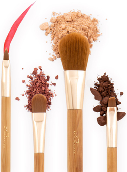 Luvia Cosmetics Bamboo Travel - набор кистей (дорожный) /  4 шт.   / GTIN 4260376613976