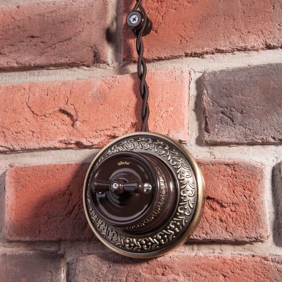 Ретро кабель Werkel витой трехжильный 2,5 мм коричневый W6453314 4690389165627