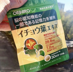 Экстракт гинкго билоба от Orihiro. Упаковка на 30 дней.