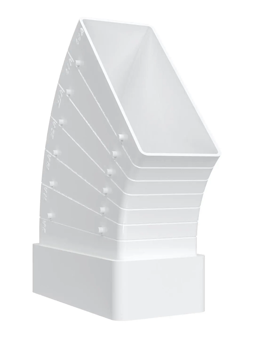 Колено разноугловое горизонтальное 60х120 612КРП ERA