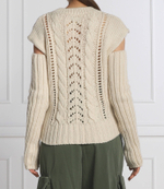 Хлопковый свитер 2в1 margarita Pinko - бежевый(1G18AN A06I)