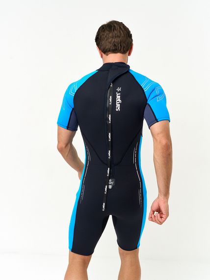 Гидрокостюм Sargan Nero 2.0 Shorty men 3 мм черно-голубой