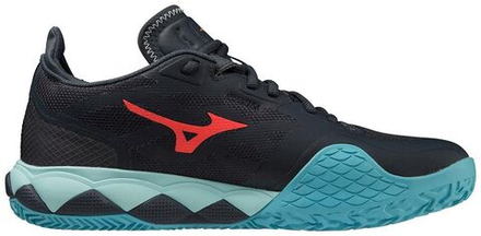 Мужские кроссовки теннисные Mizuno Wave Enforce Tour AC - collegiate blue/soleil/tanager turquoise