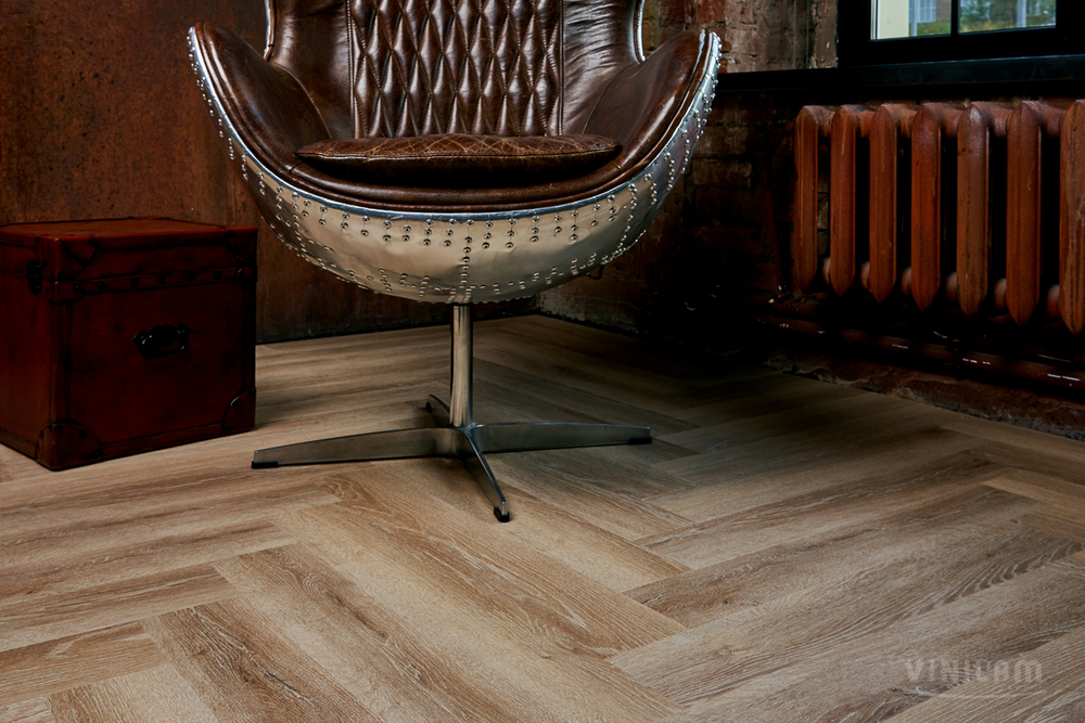 Виниловый ламинат VINILAM PARQUET Herringbone GD11166 Паркет Классический Glue