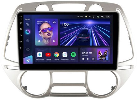 Магнитола для Hyundai i20 2009-2012 (климат) - Teyes CC3L монитор 9" IPS на Android 10, 8-ядер, CarPlay, 4G SIM-слот