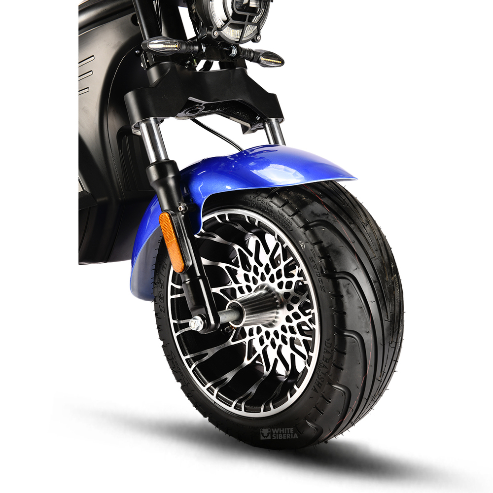 Электроскутер White Siberia BLACK SEA (BLUE) 5000W
