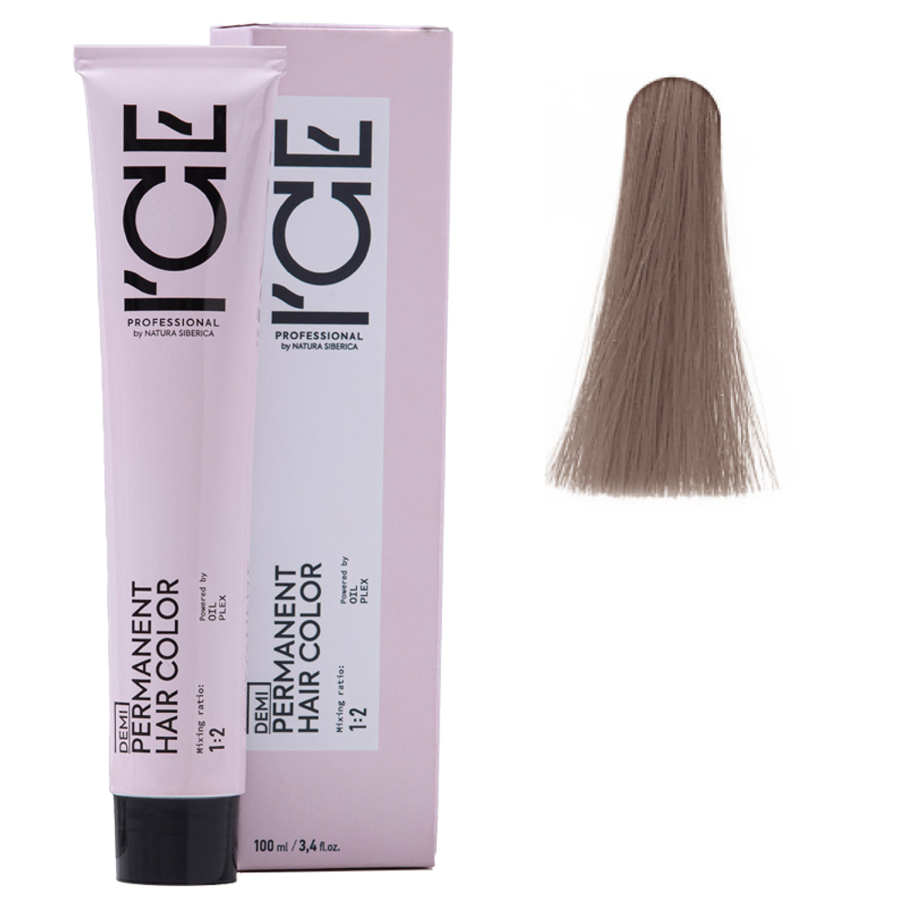7.12 крем-краска ICE Demi-Permanent блонд пепельно-фиолетовый - 100 мл.
