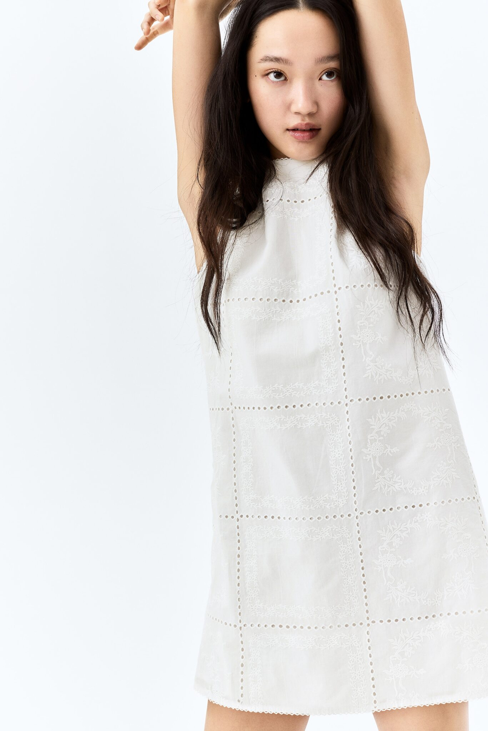 Хлопчатобумажное платье от broderie anglaise