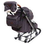 Коляска комбинированная «Joy every day» серый с кроликами (арт. J1/1)