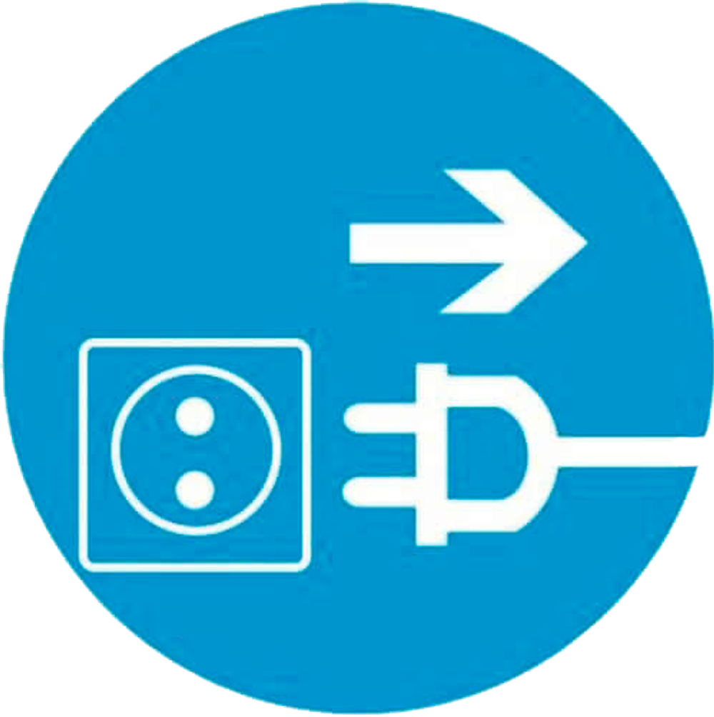 М13 "Отключить штепсельную вилку"