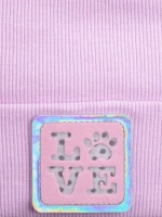 Шапка с ушками трикотажная осенняя