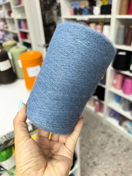 64шерсть, 10як, 22нейлон, 4спандекс - 300гр - джинс