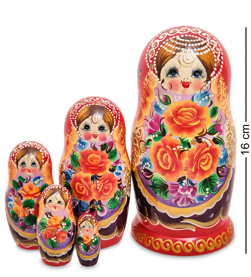 Народные промыслы МР-43/39-G Матрешка 5м «Василина»