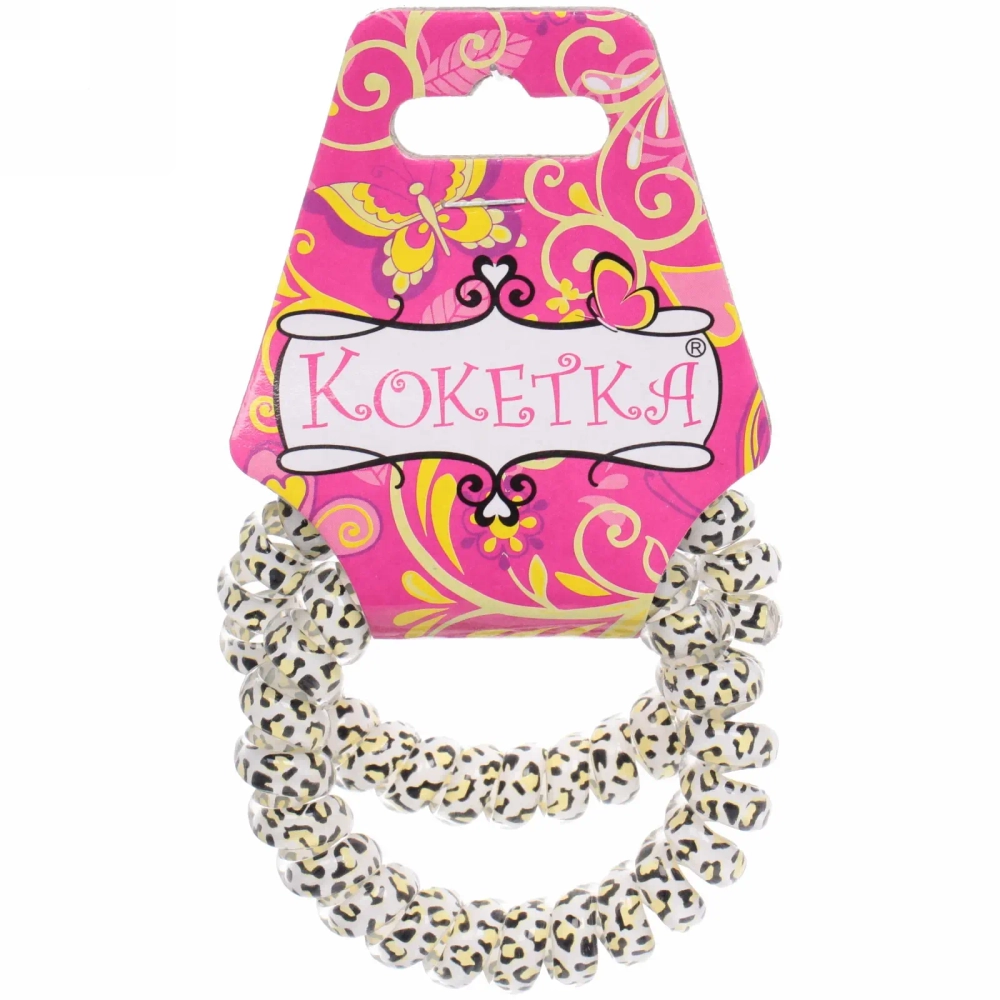 Резинки для волос силиконовые 2шт «Your Style», леопард, микс 6 цветов, d-5,5см