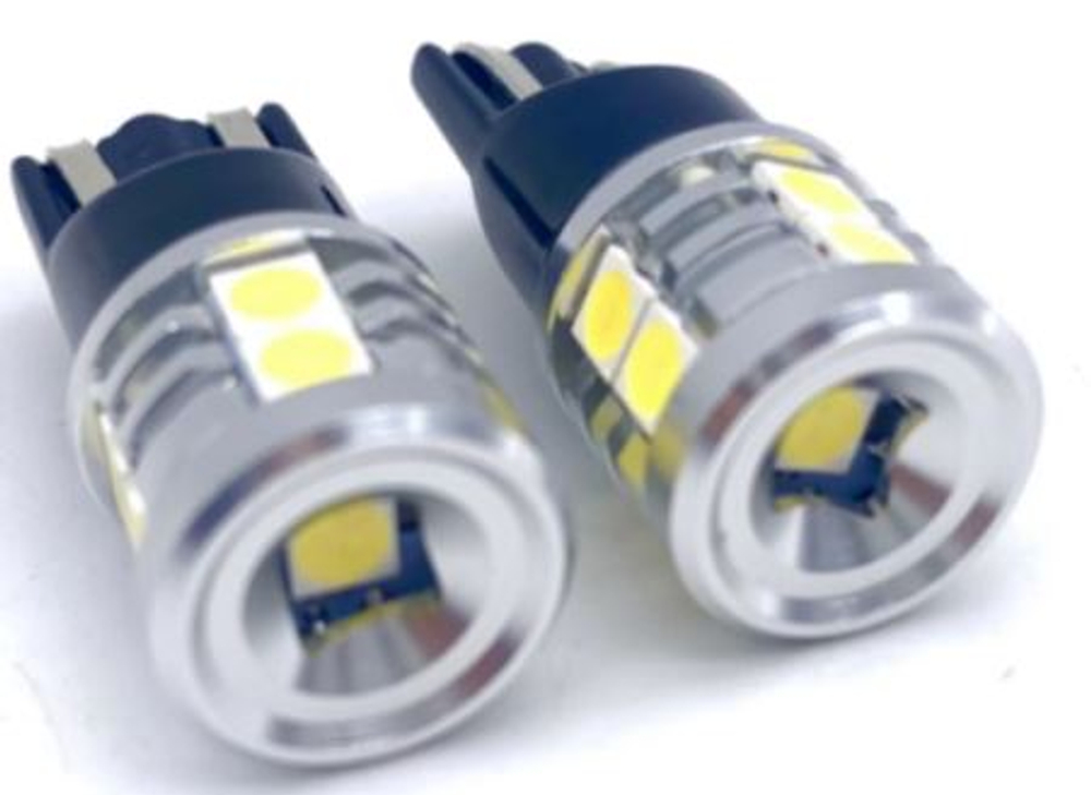 Светодиод 12-24V T10  9SMD 3030 белый SUPER VISION EVERLIGHT 2.5W 6000K (БИ) (кт2шт) ПАРУС SP-03T10