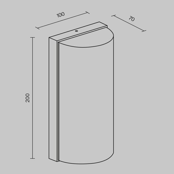 Уличный настенный светодиодный светильник Maytoni Badd O454WL-L10GF3K1