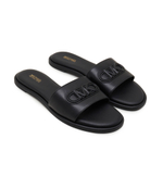 Шлепанцы кожаные saylor Michael Kors - черный(40H3SYFA1L)