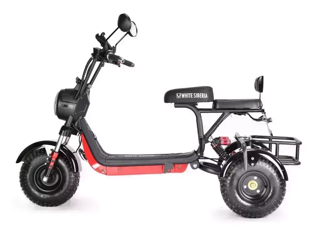 Электросамокат WHITE SIBERIA TRIKE MINI 1500W