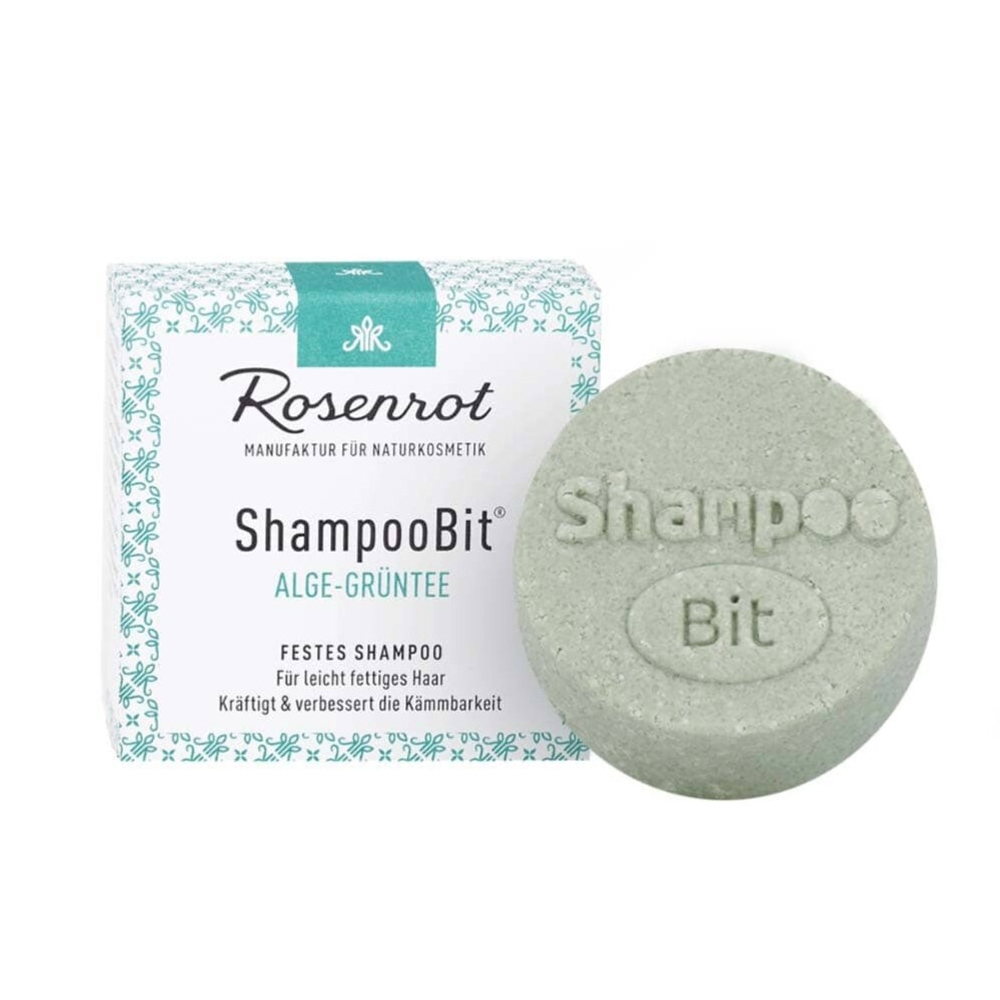 Твердый шампунь Rosenrot ShampooBit® Algae Green Tea (для жирных волос), 55 гр