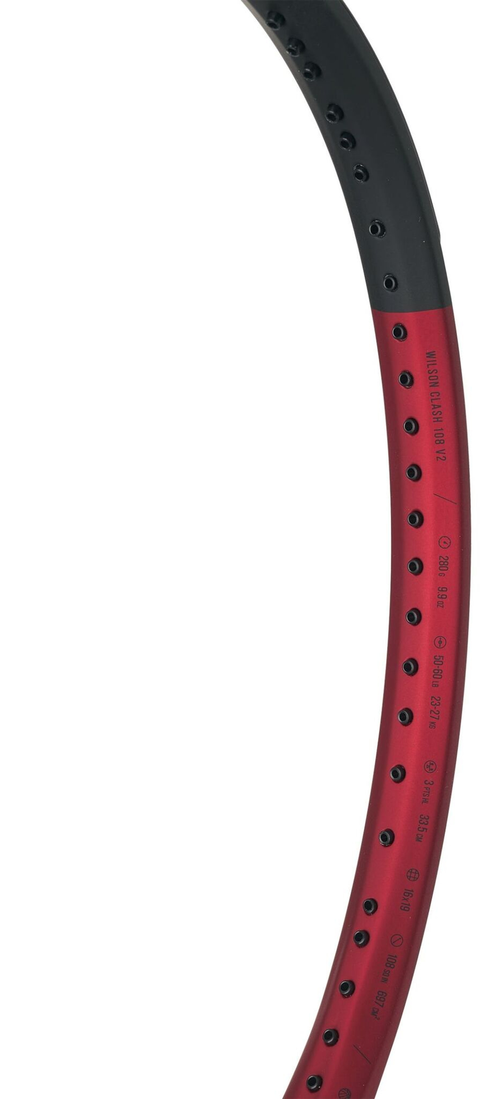 Теннисная ракетка Wilson Clash 108 V2.0 - струныnięta