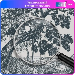 Фотообои на стену Деревья 400х270 см Luxury Walls AM38704B