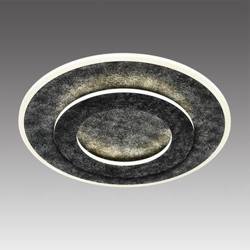 7741/40L MITRA LED SN 074 Светильник металл/акрил/черный/серебряная патина LED 40Вт D380 IP20 SATURN