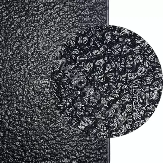 Набойка листовая Vibram 7107 Lastra Crepe 6мм (46х31см), чёрный [AA]