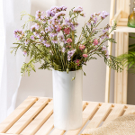 Ваза для цветов пластиковая 1,8л «Jasmine» (белый перламутр)