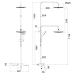 Смеситель Lemark Tropic LM7003С для ванны и душа