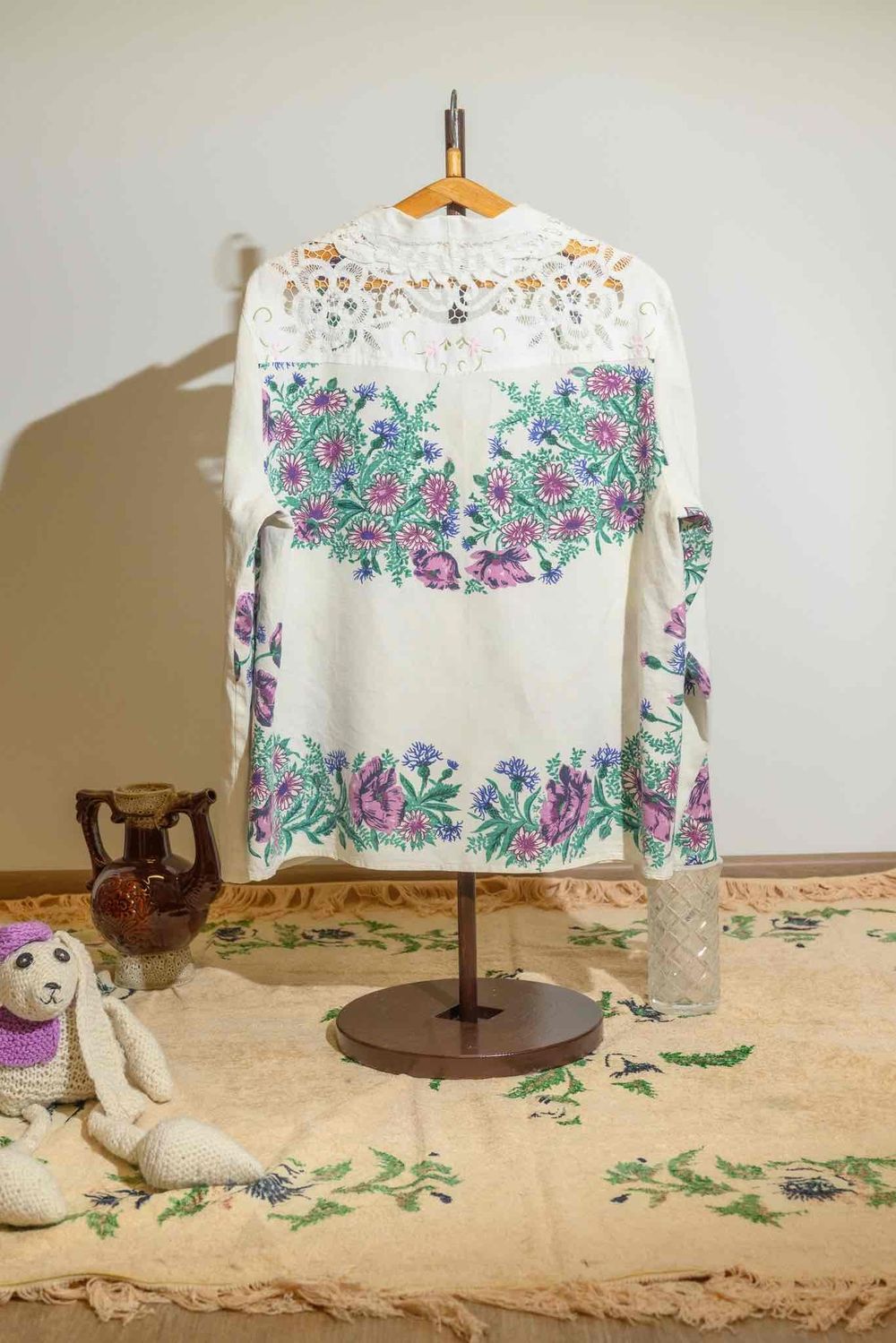 Рубашка Soeurs Chicory Lace Shirt beige