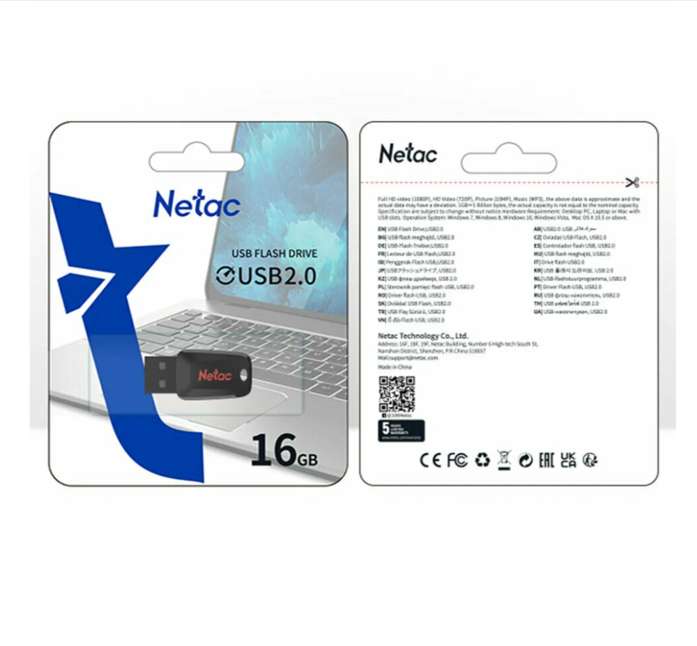 USB накопитель 16GB Netac U197 USB 2.0