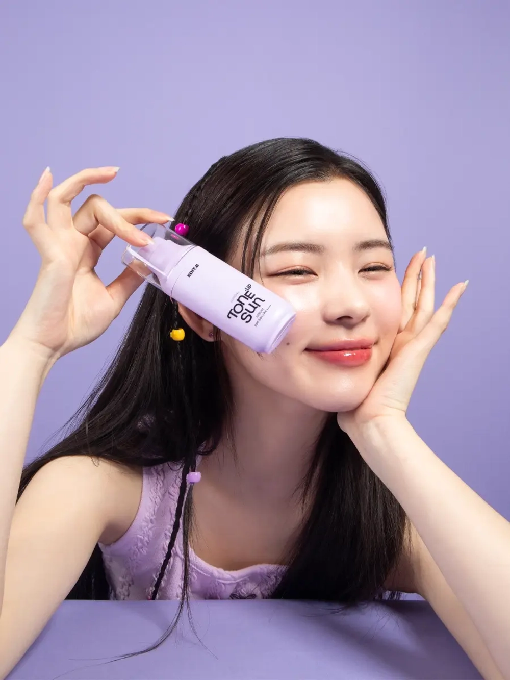 Edit.B Освежающая солнцезащитная сыворотка SPF50 Sunday Tone-Up Sun Serum 55 мл