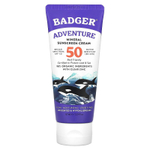 Badger, Adventure, солнцезащитный крем с минералами, SPF 50, без запаха, 87 мл (2,9 жидк. унции)