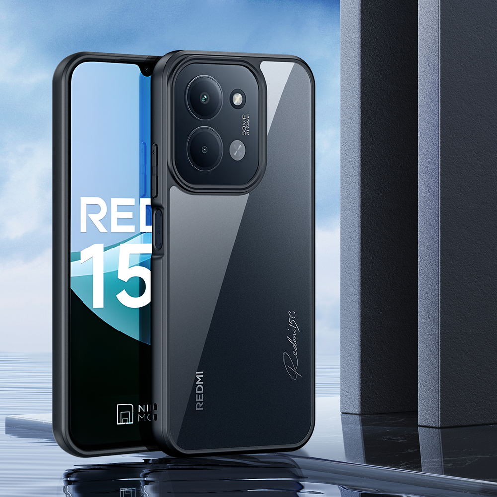 Чехол прозрачный с черными мягкими рамками для Xiaomi Redmi 15C и Poco C85, серия Aimo Series Case от Dux Ducis