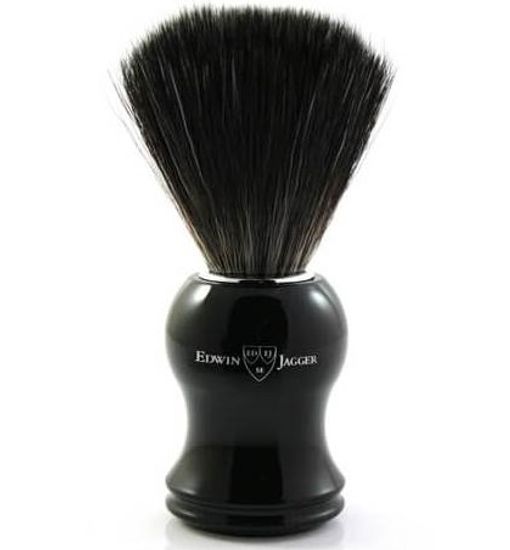 Помазок Edwin Jagger, черная смола, искусственный ворс, 21P36