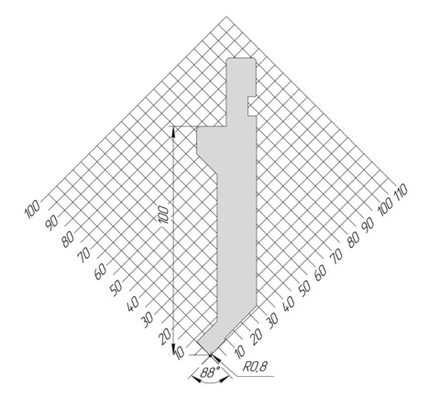 Пуансон AP 1038 88° H100 R0,8