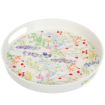 Поднос бамбук, 30 см, кругл, Вальс цветов, Y4-5472