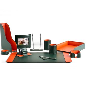 Настольный набор из кожи Cuoietto серии Business из 11.2 предметов (NBCGrOr11.2)