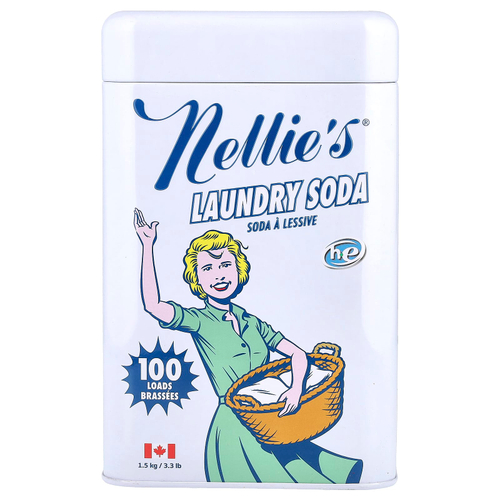 Nellie's, Сода для стирки, 100 загрузок, 3,3 фунта (1,5 кг)