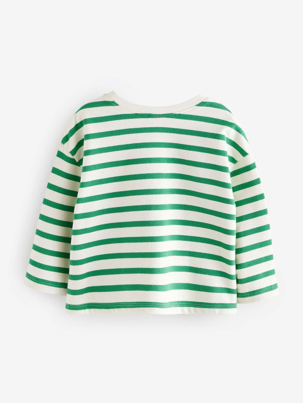 Лонгслив для девочки Next E44-973, Белый, Зеленый