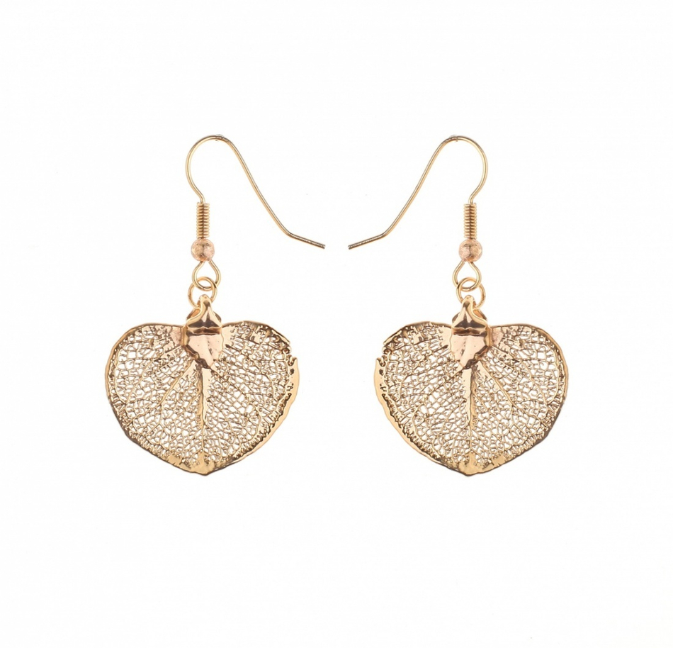 Серьги Ester Bijoux Денежный Лист LF93C-RG BR