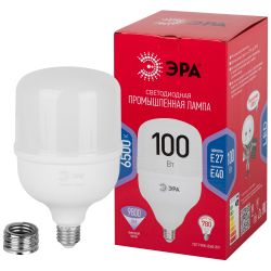 Лампа светодиодная ЭРА RED LINE LED POWER T140-100W-6500-E27/E40 R E27/E40 R 100 Вт колокол холодный белый свет | Лампы cветодиодные POWER
