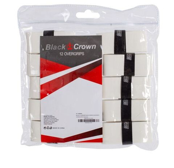 Black Crown Теннисные намотки 12P - white