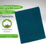 Простыня 200х220 Евро Хлопок Бязь